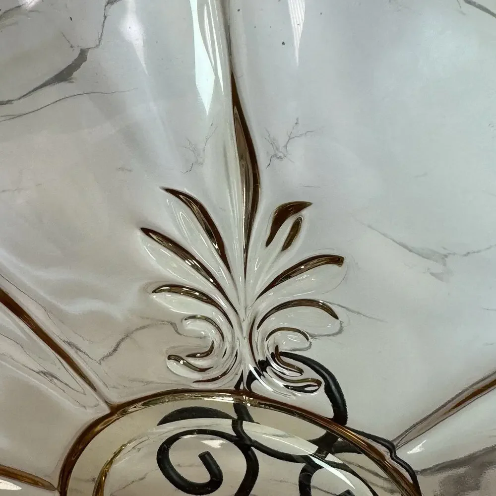 Vtg Fostoria Topaz Yellow‎ Depression Baroque 14